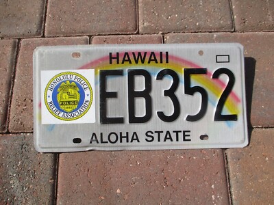 Hawaii HP Relief Asso.  license plate #  EB 352