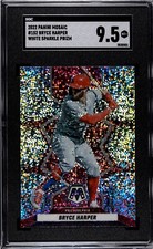 2020 Panini Mosaic #152 Bryce Harper WHITE SPARKLE PRIZM SGC 9.5 MINT+