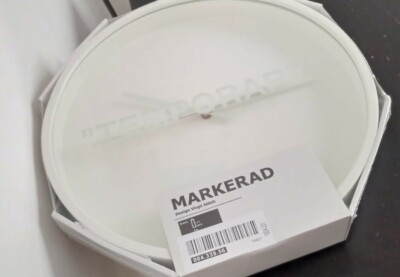 Virgil Abloh X Off White Markerad ''Temporary'' Ikea Wanduhr Neu