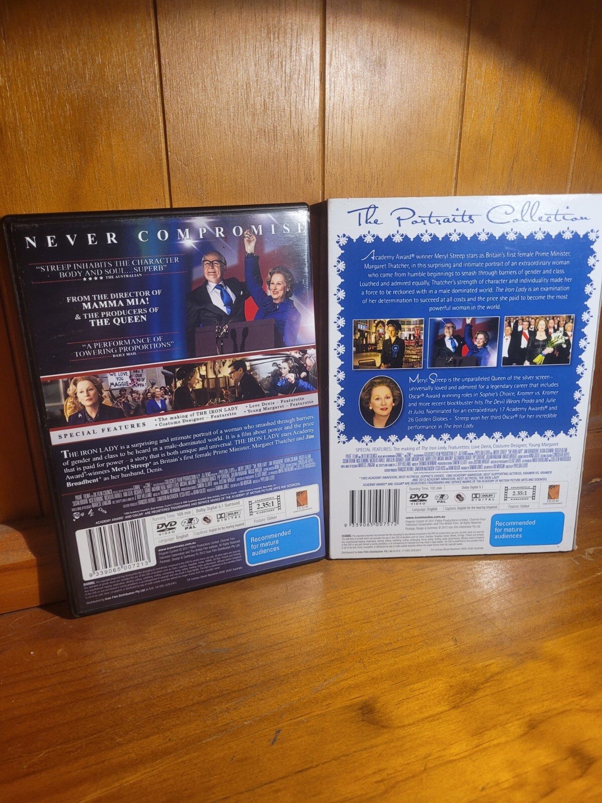 THE IRON LADY The Portraits Collection DVD Region 4 VGC (Free Postage