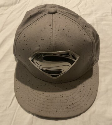 Metal Emblem Superman Man Of Steel SnapBack Baseball Cap Hat DC