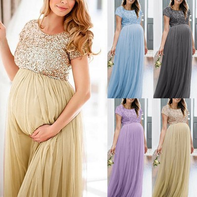 Plus Pregnant Women Long Maxi Gown 