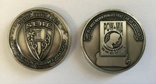 SERE School POW Challenge Coin Navy Marine USCG Warner Springs CA Brunswick ME