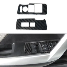 For Honda Civic Coupe 2013-15 Vinyl Carbon Fiber Inner Window Control Cover Trim