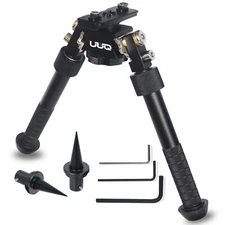 Tactical Rifle Bipod 6-9 Inches Attachable to M-Rail Systems Adjustable