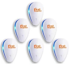 Ultrasonic Pest Repeller Electronic Ultrasonic Pest Repellent Plug in Ind 6 Pack