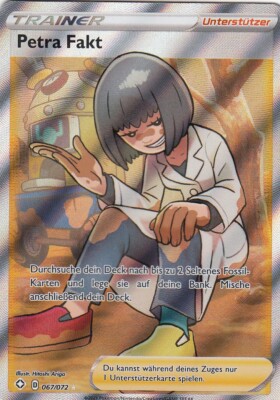 Petra Fakt 067/072 FULLART Pokemon Glänzendes Schicksal Karte Deutsch