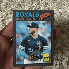 2026 Topps Heritage Gray Border Noah Cameron Parallel RC, Kansas City Royals #78