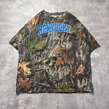 American vintage T shirt camouflage real tree logo 2XL 5641 Used In Japan