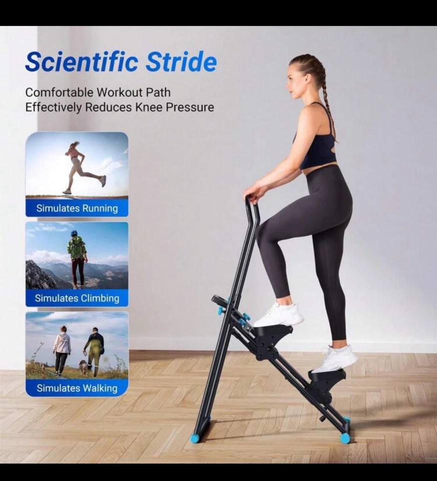 Stair Stepper Home Gym Exercise Vertical Climber Machine Folding Cardio Stepper - Image 2 of 4