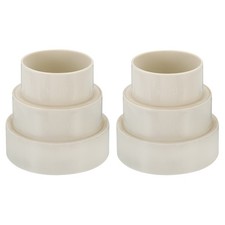 2Pack 4.5" to 4" to 3" Duct Reducer Duct Connector Ducting Inline Adapter