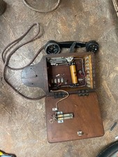 vintage Ericsson N1183 wall telephone railway signal box telephone