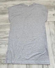Anrabess Gray Shift Dress Cap Sleeves Size Small