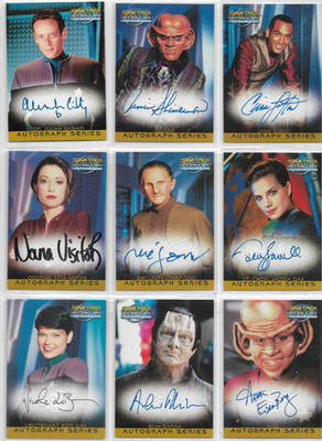 Star Trek DS9: Memories From The Future Autogrammkarten Auswahl NM Skybox