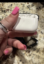 Apple AirPods Pro 1st Gen Purple Black Plastic Clip Case Used