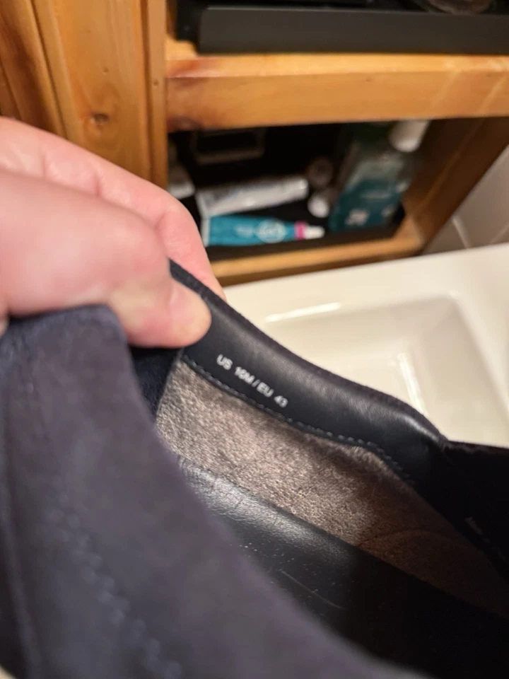 Мужские GREATS Royal замши поскользнуться на темно-синий 10 м туфли сделано в Бруклине - Изображение 4 из 4