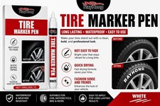 Tire Letters Waterproof Permanent Paint Marker Pen Car Tires Rubber Metal 4 Pack