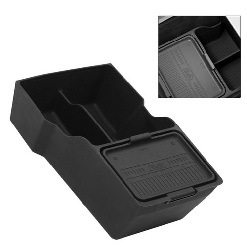 Dual-Layer Center Console Organizer Tray for Tesla for Model Y for Juniper 2025 - Picture 5 of 7