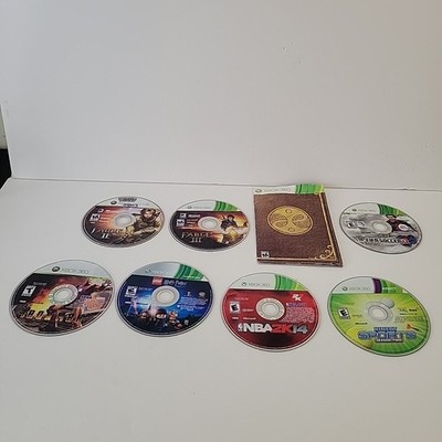 Lot of 7 Xbox 360 Disc Only Games Bundle Tested Working - Fable, Lego, Sports