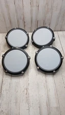 Lot of 4 Alesis E-Drum Total Drum Kit Mesh Drum Tom / Snare Pads W/Screw Clamps