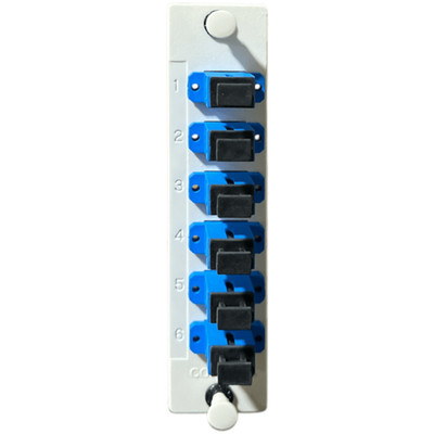 Corning LDC-CP1P-3C 6 Single Mode Fiber Adapter Panel