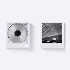 km5 Instant Disk Audio CP1 Portable Wall Mount CD Player Bluetooth White New