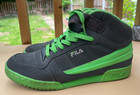 FILA Forli High 13 Men's Mid Top Green / Grey Trainers - size EUR 46 / UK 11