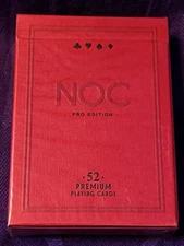 NOC Pro 2021 (Burgundy Red) Playing Cards - New/Sealed!