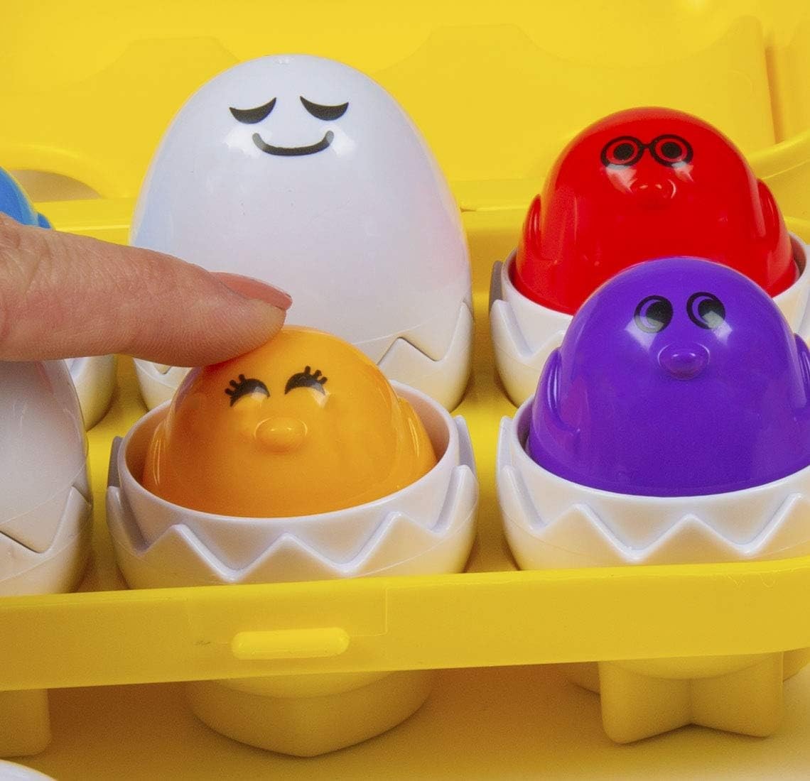 Kidoozie Peek N Peep Eggs - Mentally Stimulating Sorting & Stacking Toy for... 