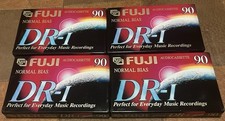NEW: Fuji DR-I 90 4 Type I Normal Bias Blank Audio Cassette Tapes 90 Minute