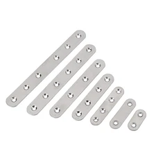 Stainless Steel Repair Plate Flat Straight Fixing Mending Corner Brace Bracket