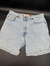 Levis Men  s 540 Relaxed Blue Jeans Shorts Vintage Orange Tab 36x6.5 Light Wash