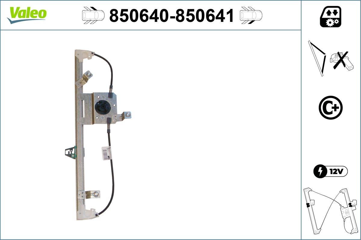 Left Front VALEO-OE 850640 Window Regulator for RENAULT