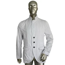Messagerie Men's Light Grey Stand Collar Luxury Jacket 52