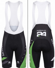 CULOTTE CON TIRANTES PARA HOMBRE: Voler Herbalife Ciclismo Ciclismo 24 Negro Verde Acolchado GRANDE L