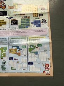 Magic of Scheherazade CUL-AS-US NES Nintendo Insert Poster / Map Only