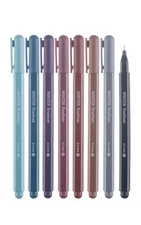 DIVERSEBEE Fine Tip Pens, 8 Bible Pens No Bleed Through, Assorted Colors, 0.5...