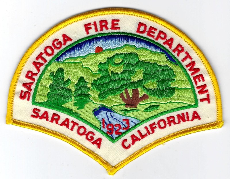 CALIFORNIA - City of Saratoga Fire Dept. - [ Shoulder Patch ]