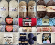 Quality Acrylic WOOL & Mixed Novelty Yarn LOTS Each Unique YOU PICK Great Deals!