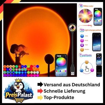 16 Millionen Farben Sunset USB Lampe LED Projektor Home Dekoration Fotografie