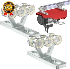 6 Wheel Hoist Trolley with Rollers - Strut Trolley Assembly for Electric Hoist -