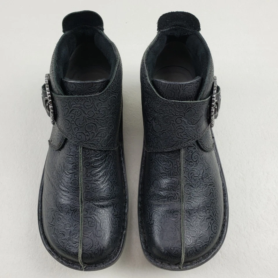 Botín Alegria Caiti negro remolino para mujer 8-8,5 EU 38 cuero hebilla cómodo Foto 4 de 4