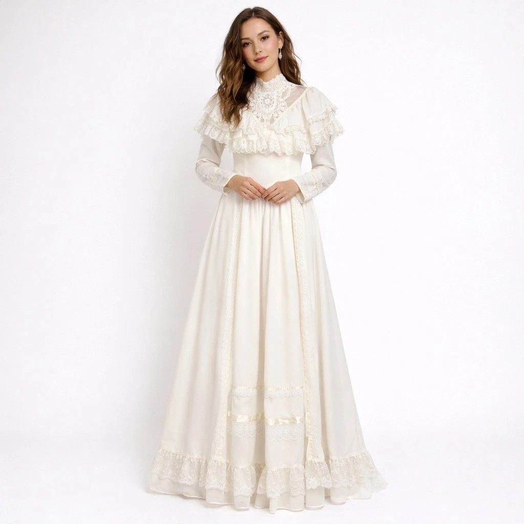 chinese dress ladies Vintage Sweetheart Lace Applique Two Piece Wedding Dresses – TANYA BRIDAL main image 1