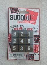 Sudoku On A Puzzle Cube Six Sided 3 X 3 Brain Teaser Great Gift Idea Me NEW