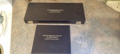 THE 100 GREATEST STAMPS OF THE WORLD Sterling Silver Miniature