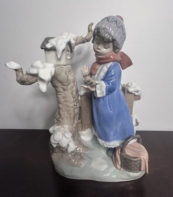 Lladro Winter Frost #5287 Porcelain Figurine Retired 10'' By Antonio Ramos 
