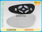 For Porsche 911 Boxster 1998-2004 Wing Mirror Glass Convex Heated Left