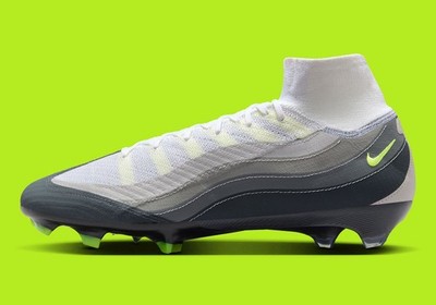 Nike Zoom Mercurial Superfly 10 Elite AM 95 SE FG Neon Grey HV9916-001 sz 12 Men