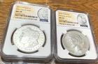 2023 2-Coin Morgan Peace Set NGC MS70 Perfect Best Price on Ebay* CHRC