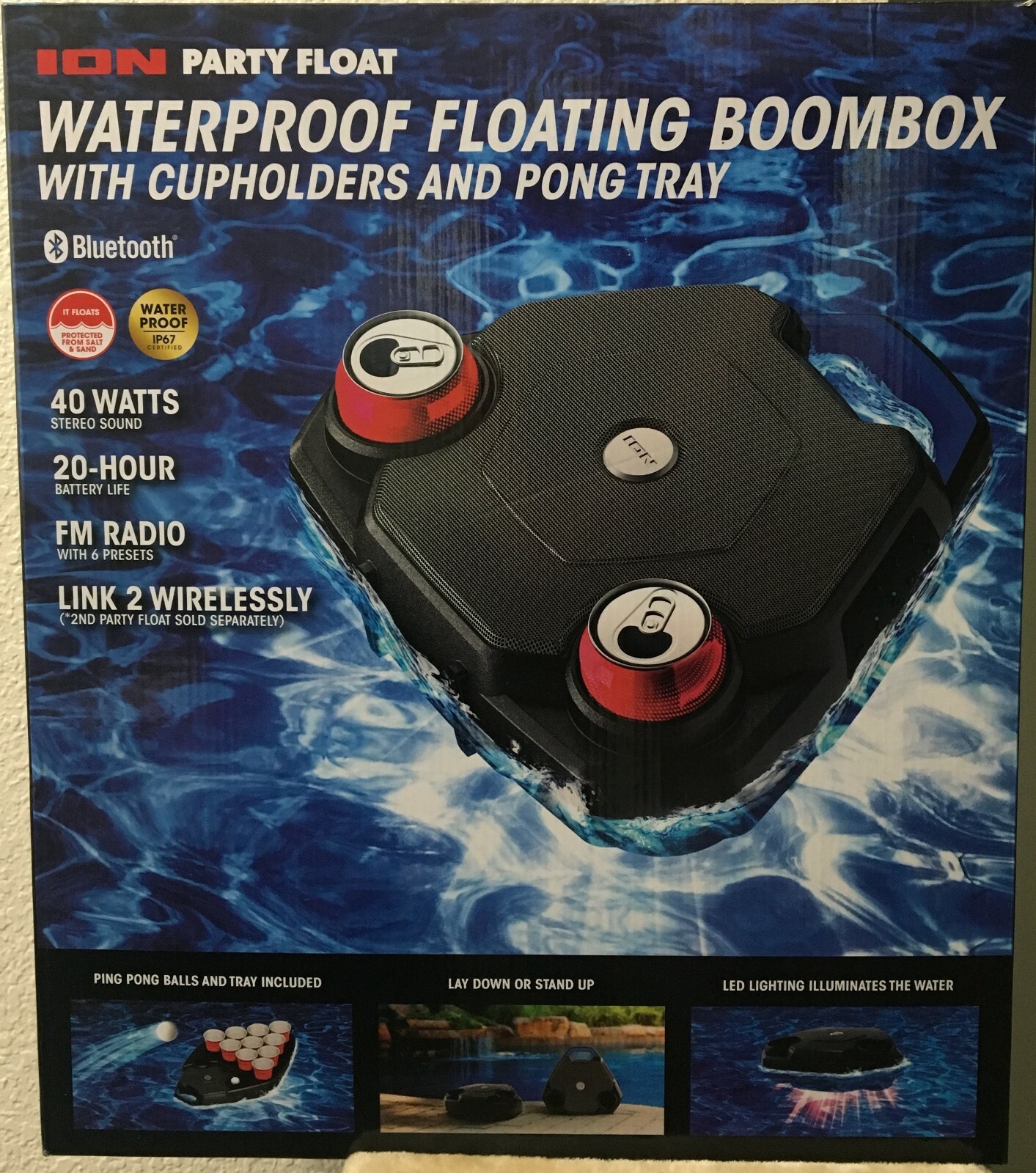 ion audio party float bluetooth speaker